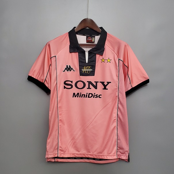 AAA Quality Juventus 97/98 Away Pink Soccer Jersey